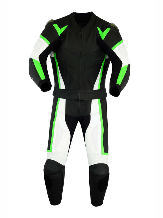 Men MotorBike MotorCycle Cowhide Leather Racing Suit CE Armoured Jacket, Trouser