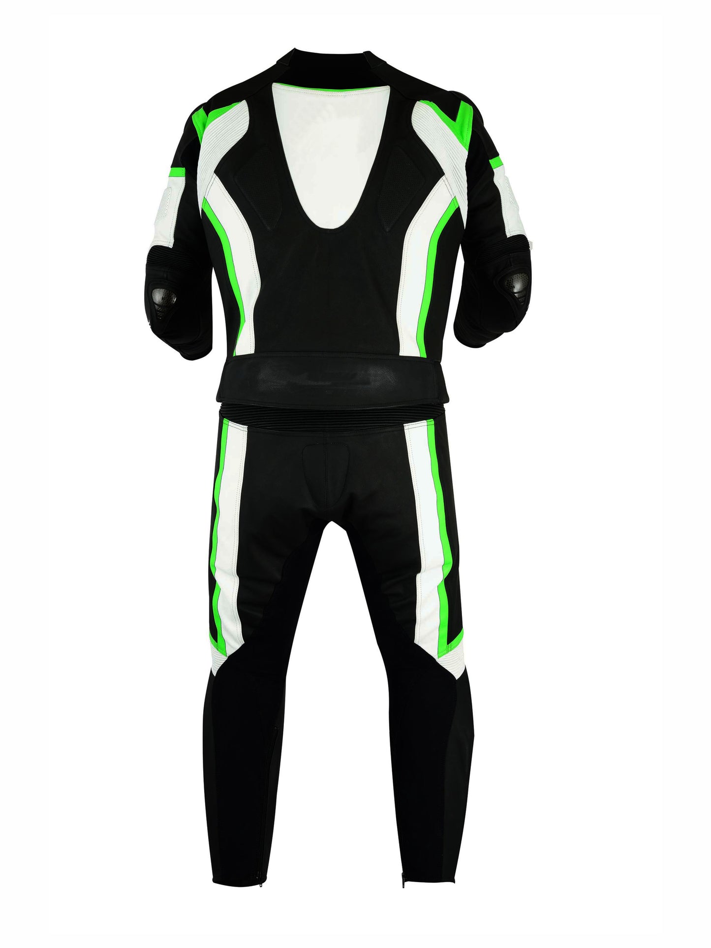 Men MotorBike MotorCycle Cowhide Leather Racing Suit CE Armoured Jacket, Trouser