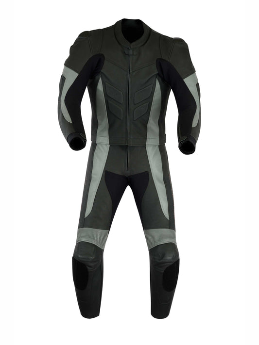 Men MotorBike MotorCycle Cowhide Leather Racing Suit CE Armoured Jacket, Trouser
