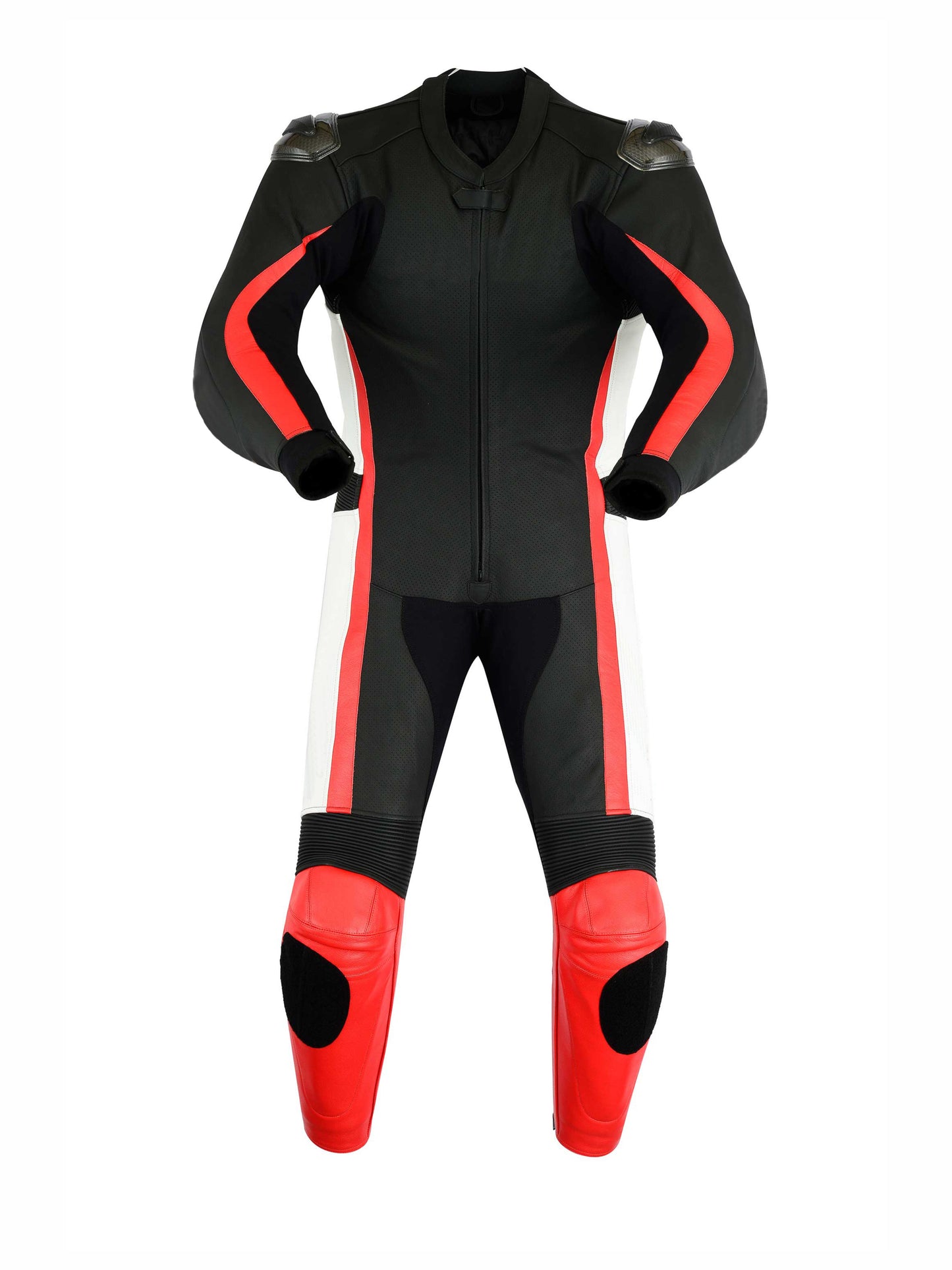Men MotorBike MotorCycle Cowhide Leather Racing Suit CE Armoured Jacket, Trouser
