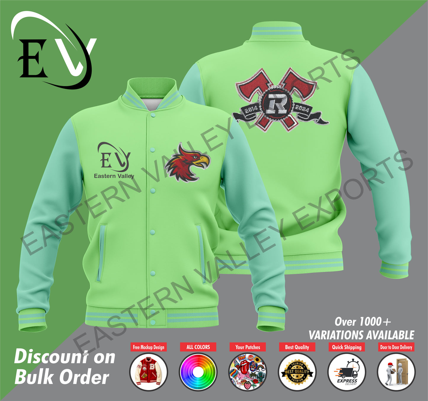 Varsity Custom Letterman Jacket, Personalized Varsity Jacket, Customized For Men & Women