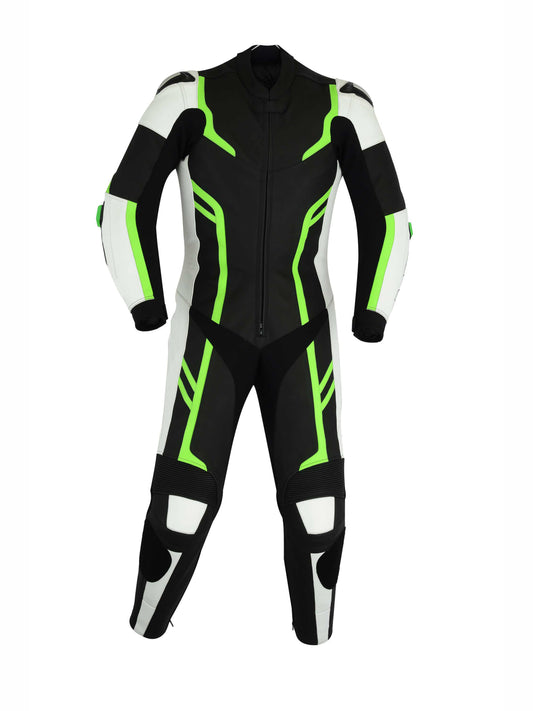 Men MotorBike MotorCycle Cowhide Leather Racing Suit CE Armoured Jacket, Trouser