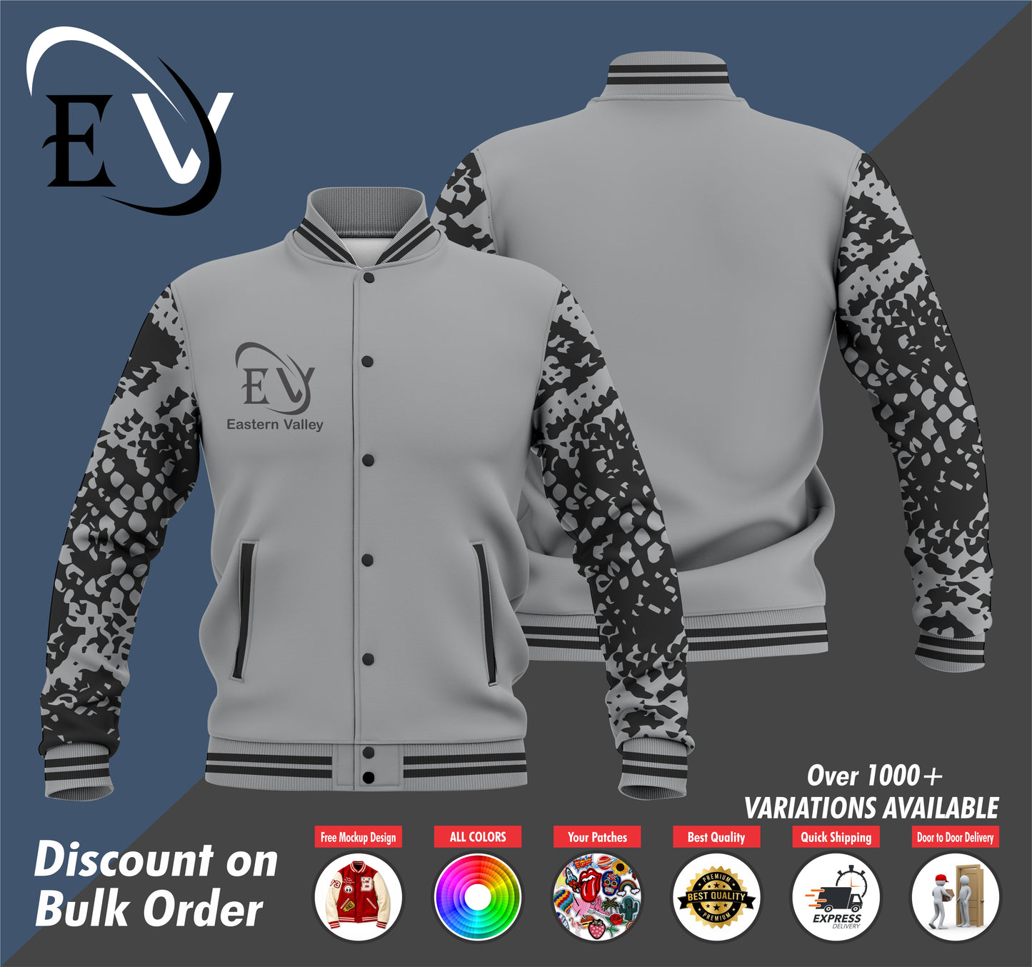 Custom Letterman Sublimation Jacket, Personalized Customized Varsity Jacket