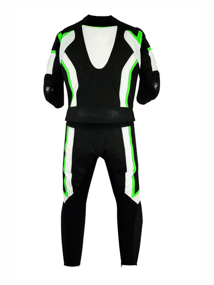 Men MotorBike MotorCycle Cowhide Leather Racing Suit CE Armoured Jacket, Trouser