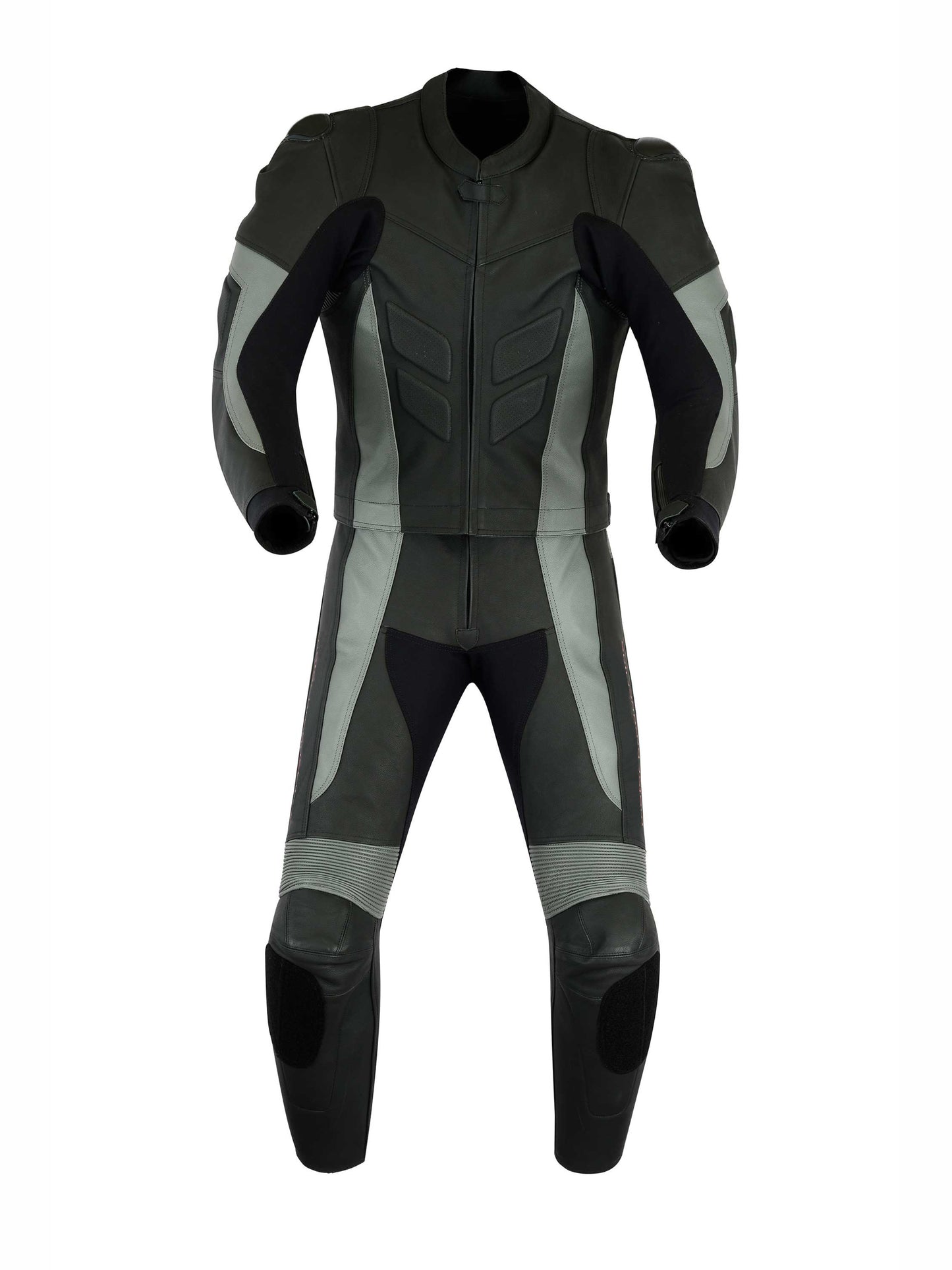 Men MotorBike MotorCycle Cowhide Leather Racing Suit CE Armoured Jacket, Trouser