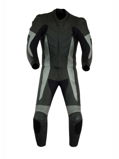 Men MotorBike MotorCycle Cowhide Leather Racing Suit CE Armoured Jacket, Trouser
