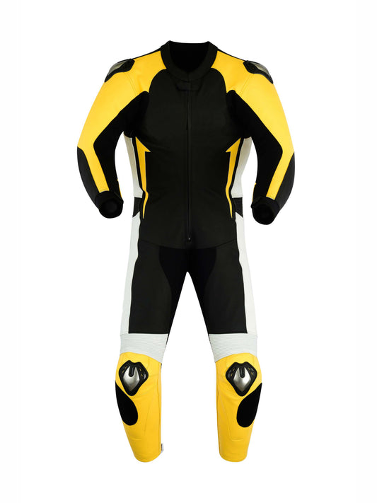 Men MotorBike MotorCycle Cowhide Leather Racing Suit CE Armoured Jacket, Trouser