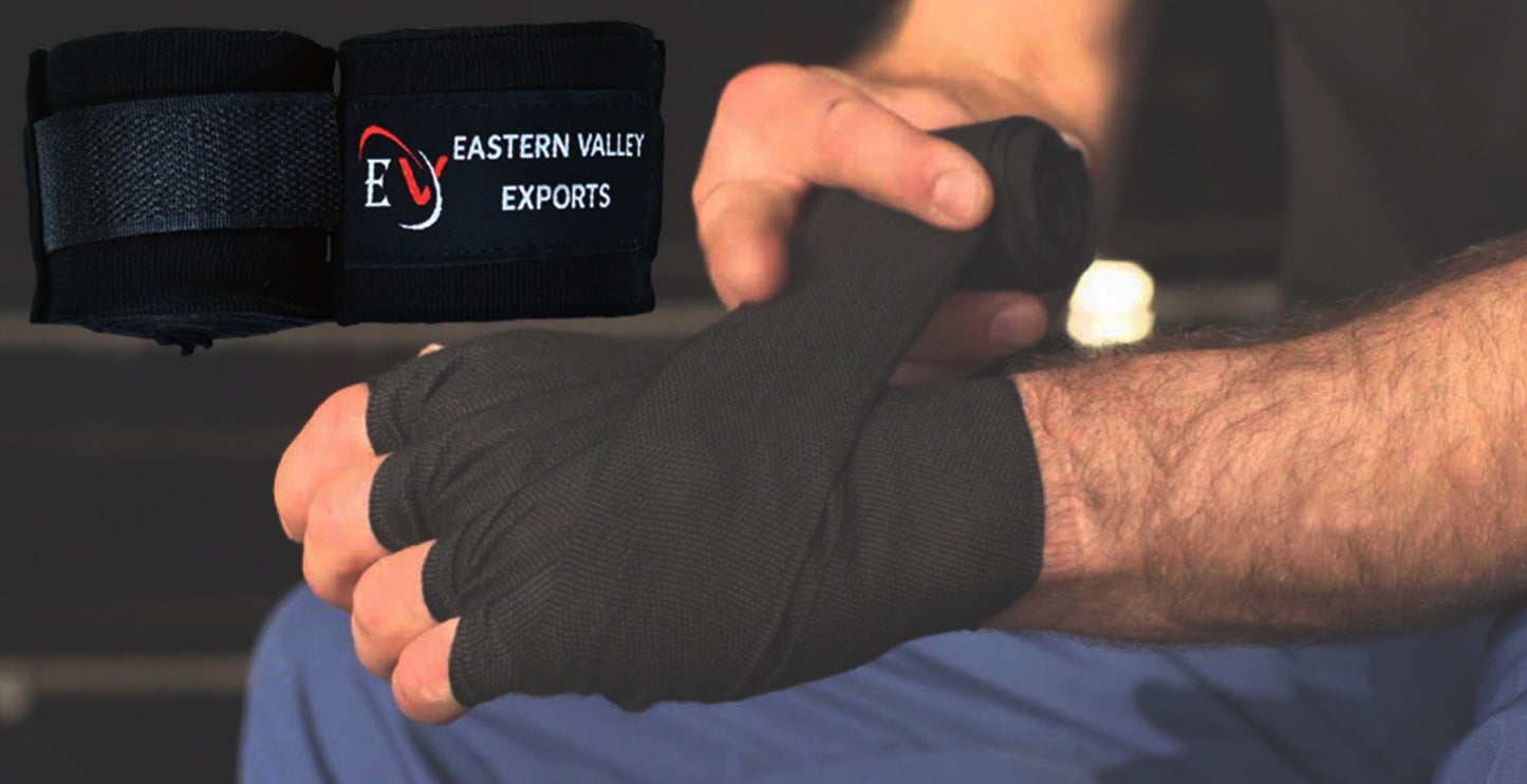 Hand Wraps polyester Fabric for boxing and weightlifting pair