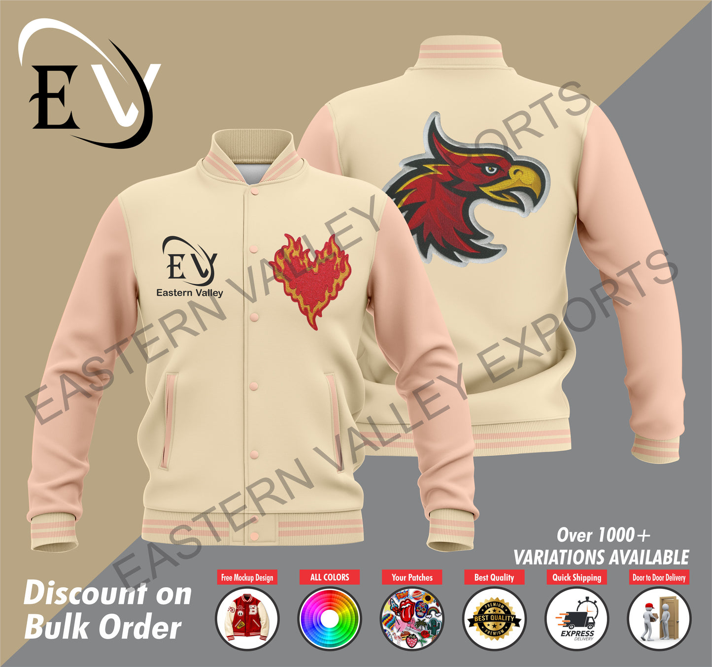 Varsity Custom Letterman Jacket, Personalized Varsity Jacket, Customized For Men & Women