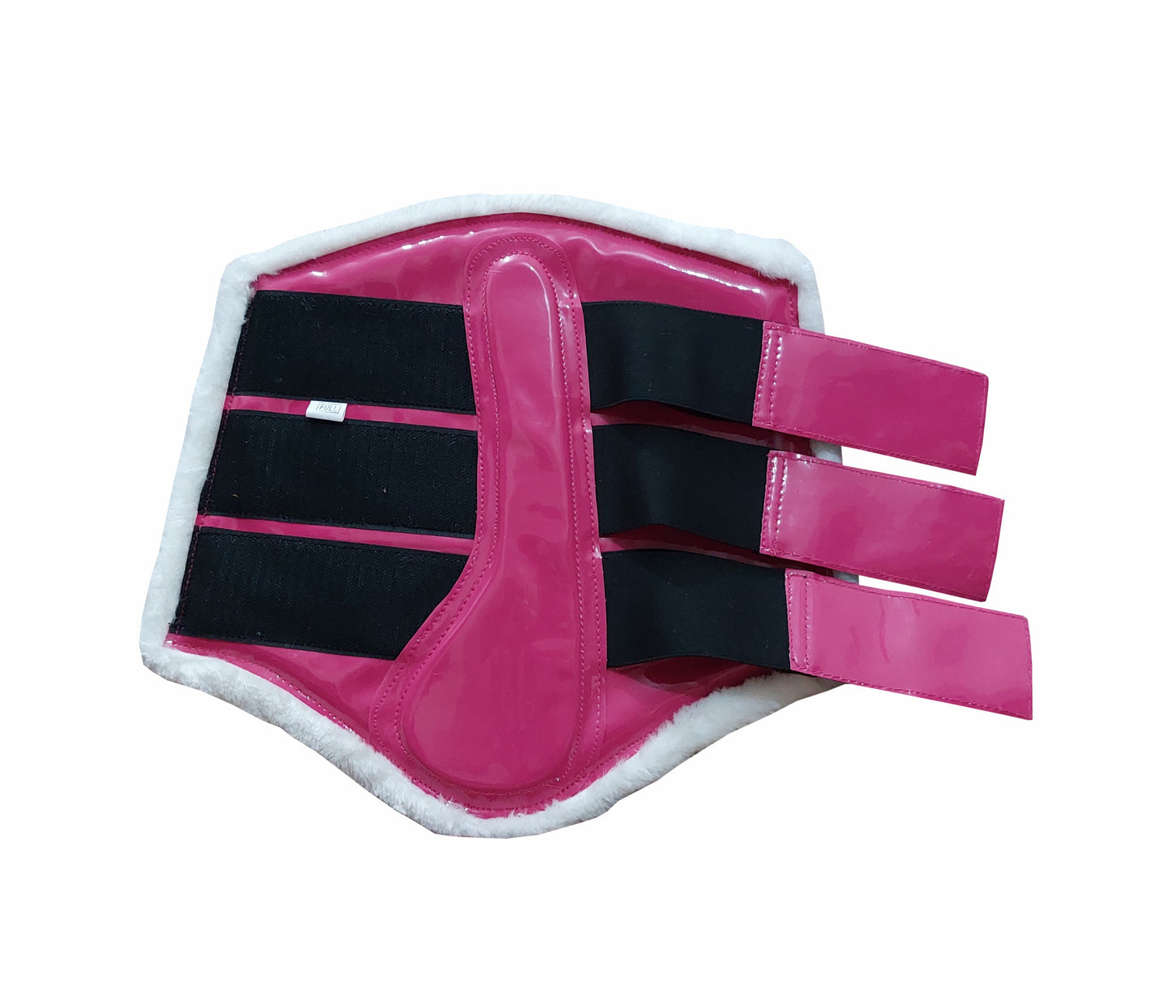 Horse Saddle Pad Set including Fly Veils & Tendon Boots, Pink Cotton Quilted - Jumping