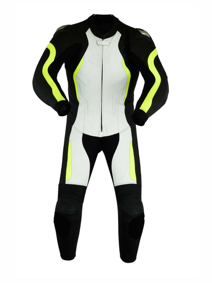 Men MotorBike MotorCycle Cowhide Leather Racing Suit CE Armoured Jacket, Trouser