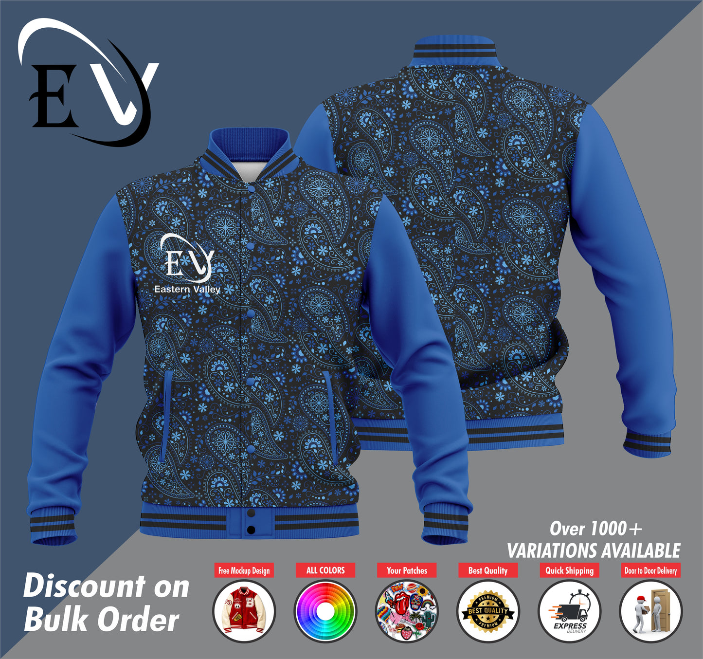 Custom Letterman Sublimation Jacket, Personalized Customized Varsity Jacket